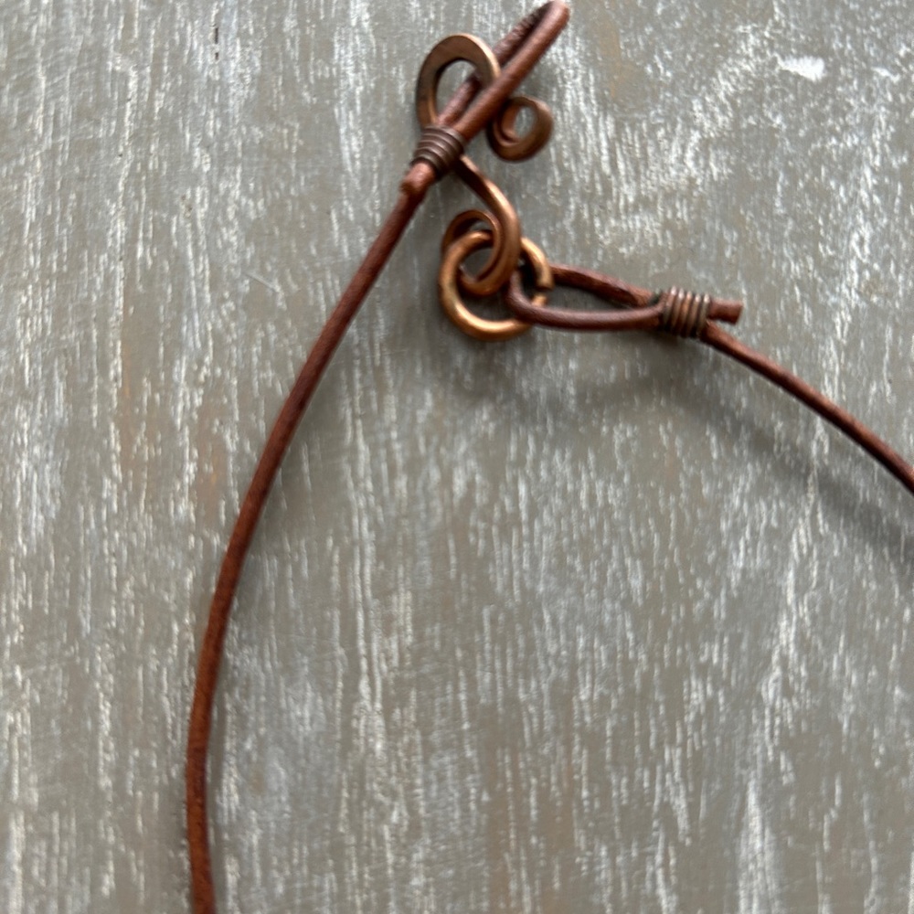 Copper Floral Boho Neclace - Picture 3 of 5